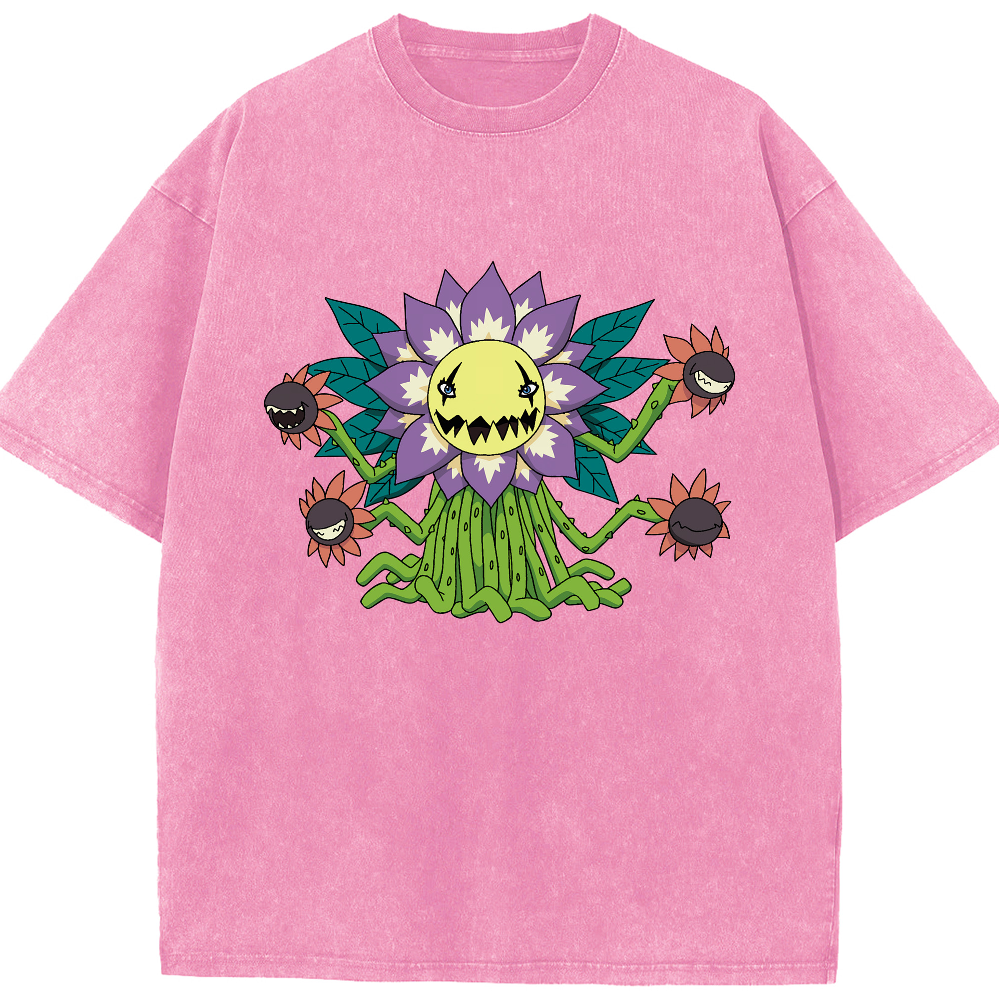 （画像用） Digimon デジタルモンスター/デジモン 綿100% ヴィンテージ風 半袖Tシャツ（フロントプリント）